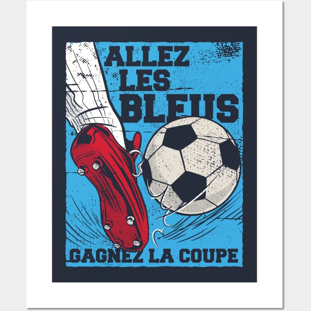 Allez les Bleus // Vive le France // France Win the Cup Wall Art by SLAG_Creative